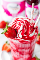 Sweet Strawberry Milchshake von Friends Frappé